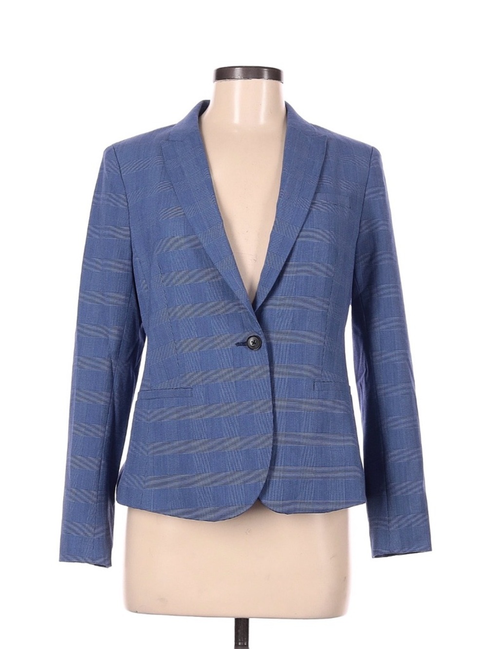 Banana Republic Blue Single-Button Womens Blazer